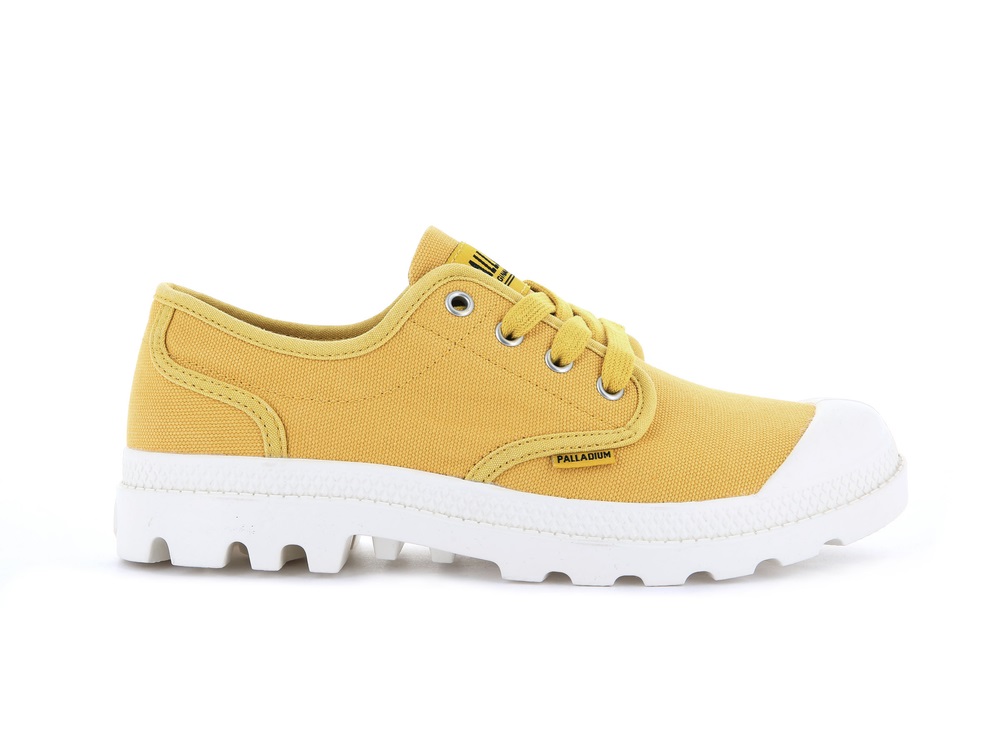 Zapatos Bajos Palladium PAMPA OXFORD Mujer Amarillo | Costa Rica-78431